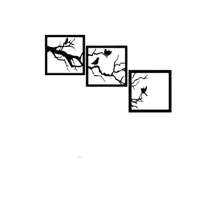 Birds on the branch wall decor